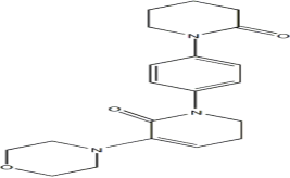 5,6-dihydro-3-(4-morpholinyl)-1-[4-(2-oxo-1-piperidinyl)phenyl]-2(1h)-pyridinone