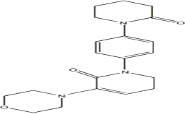 5,6-二氢-3-(4-吗啉基)-1-[4-(2-氧代-1-哌啶基)苯基]-2(1H)-吡啶酮