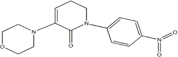 5,6-dihydro-3-(4-morpholinyl)-1-(4-nitrophenyl)-2(1H)-pyridinone